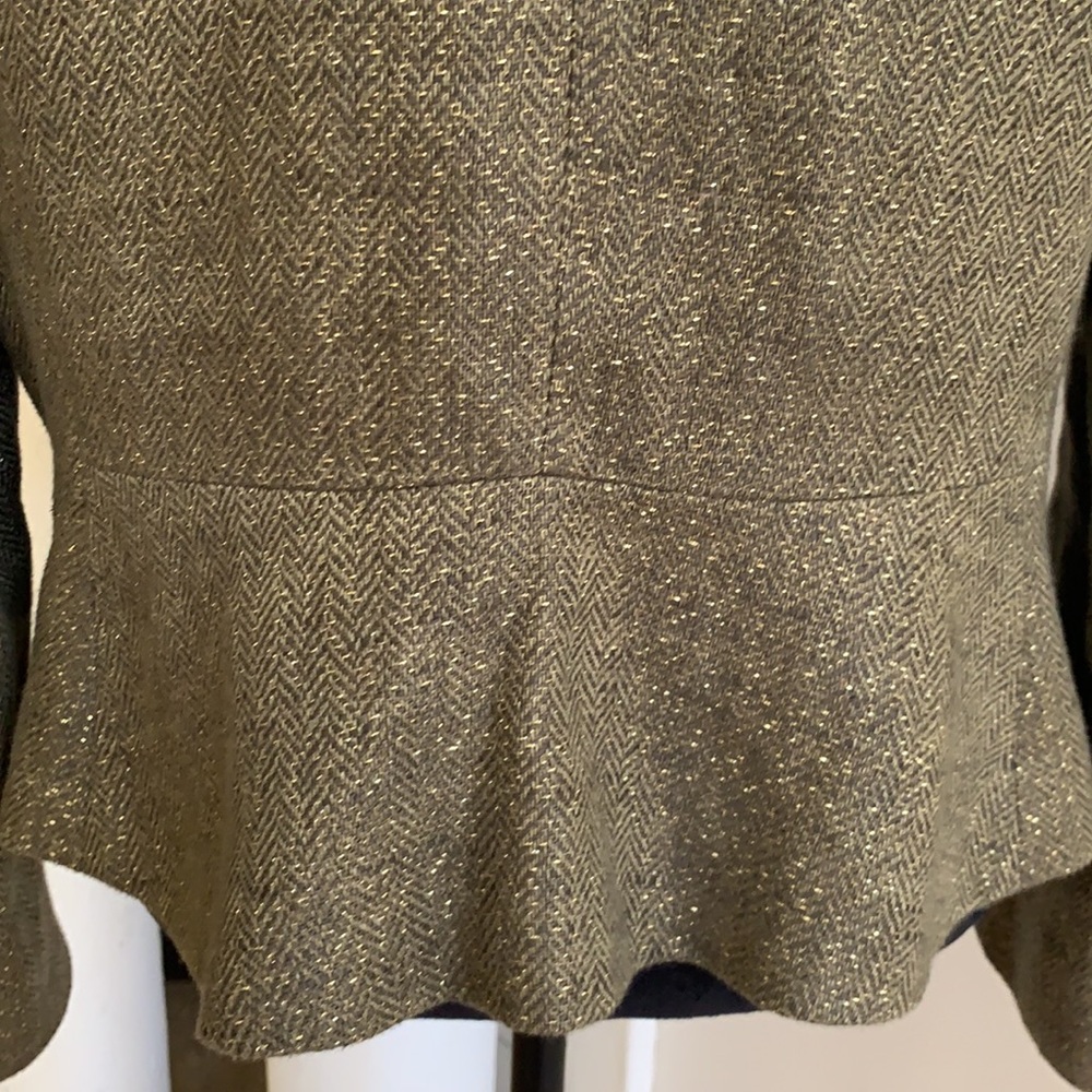 RALPH LAUREN GORGEOUS LINEN & GOLD METALLIC WOVEN JACKET..PERFECT & MINT - Picture 7 of 10